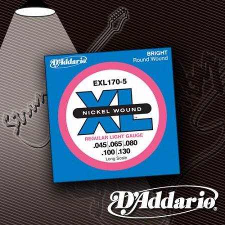 Изображение - Струны для 5-струнной бас-гитары D'Addario EXL-170-5 XL Regular Light 45-130 - магазин Struna.by