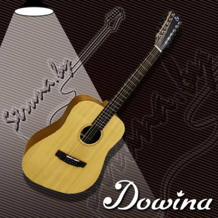 Акустическая гитара Dowina Puella D-12-s