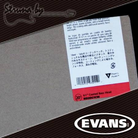 20" пластик для бас-барабана Evans BD20G1CW G1 Coated