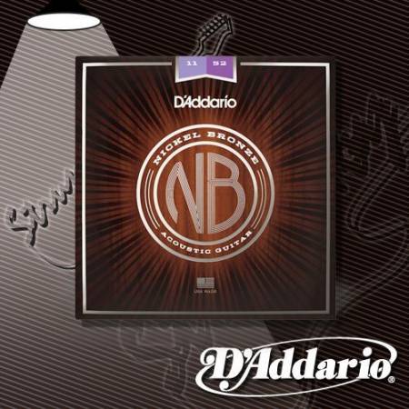 Струны для акустической гитары D'Addario NB1152 Nickel Bronze