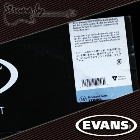 16" резонаторный пластик для том барабана Evans TT16RGL Resonant Glass