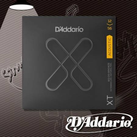 Струны для акустической гитары D'Addario XTABR1256 80-20 Bronze