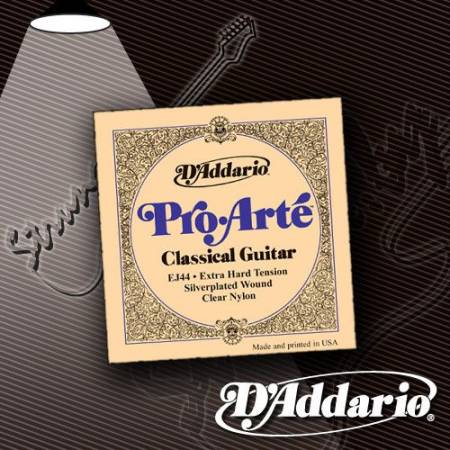 Струны для классической гитары D'Addario EJ-44 Pro-Arte Nylon Extra Hard