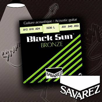 Струны для акустической гитары Savarez 2230L Black Sun Bronze Medium 12-53