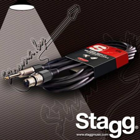 Микрофонный кабель Stagg SMC6XP XLR(F)-Jack(1/4)