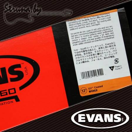 12" пластик для тома/малого барабана Evans B12G2 G2 Coated
