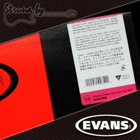 14" пластик для малого барабана Evans B14G1RD Power Center Reverse Dot