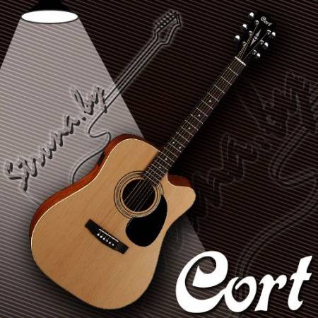 Электро-акустическая гитара Cort AD840CF Standard (в кейсе)