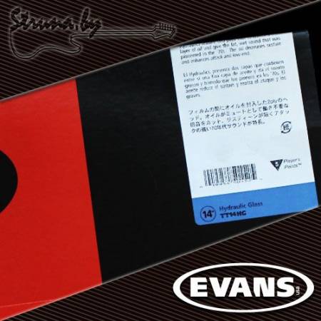 14" пластик для тома/малого барабана Evans TT14HG Hydraulic Glass