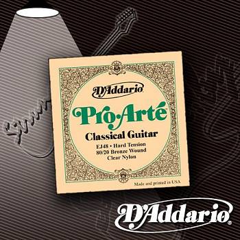 Струны для классической гитары D'Addario EJ-48 80/20 Bronze Pro-Arte Nylon Hard