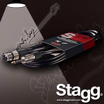 Микрофонный кабель Stagg SMC3XP XLR(F)-Jack(1/4)