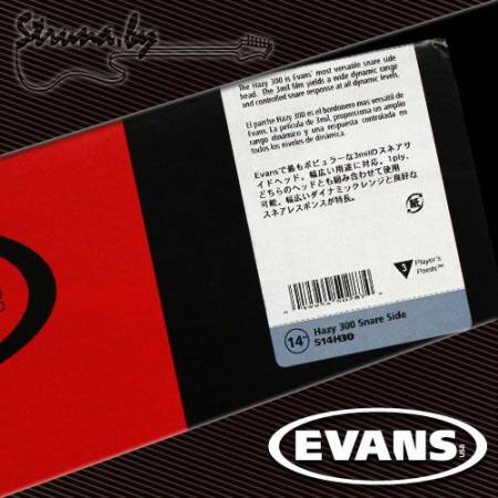 14" резонаторный пластик для малого барабана Evans S14H30 Hazy 300