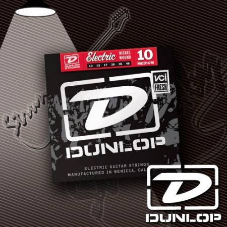 Струны для электрогитары Dunlop DEN1046 Nickel Wound 10-46