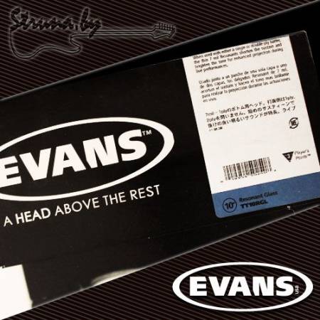 10" резонаторный пластик для том барабана Evans TT10RGL Resonant Glass