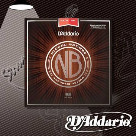 Струны для акустической гитары D'Addario NB13556BT Nickel Bronze
