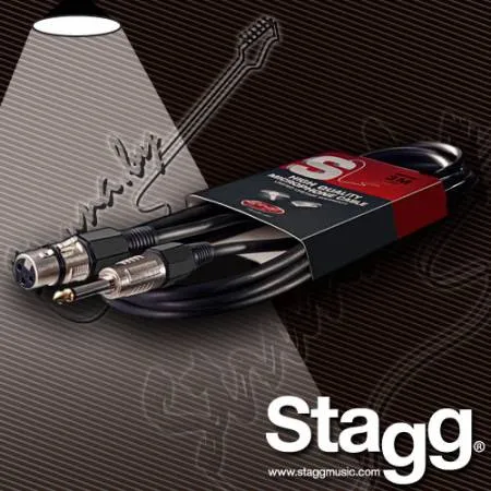 Микрофонный кабель Stagg SMC3XP XLR(F)-Jack(1/4)